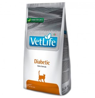 Farmina VetLife Diabetic Cat - сухий корм-дієта для котів що страждають на цукровий діабет, 2кг