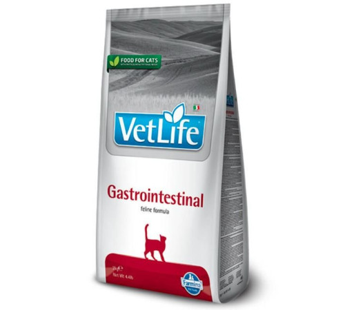 Farmina VetLife Gastrointestinal Cat - Сухий корм-дієта для котів при захворюванні ШКТ, 400г