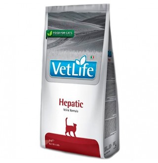 Farmina VetLife Hepatic Cat - сухий лікувальний корм-дієта для котів з хронічною печінковою недостатністю, 2кг