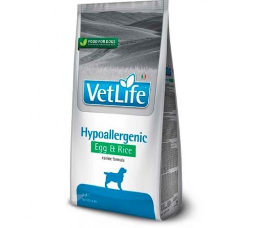 Farmina VetLife Hypoallergenic Dog Egg&Rice - сухий корм-дієта з яйця та рис для собак з харчовою алергією, 2кг