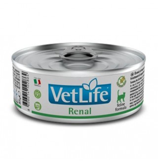 Farmina VetLife Renal feline  - консервований корм-дієта для котів із захворюванням нирок, 85г