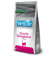 Farmina VetLife Struvite Management Cat - Cухий корм-дієта для котів при рецидивах струвітних уролітів, 2кг