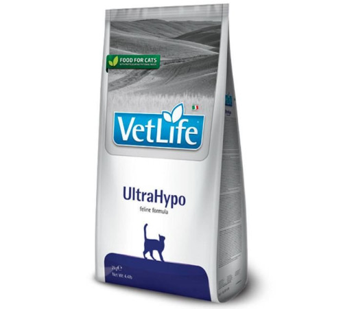 Farmina VetLife UltraHypo Cat - Сухий корм-дієта для котів при харчовій алергії, 2кг