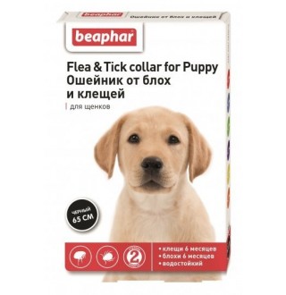 Нашийник проти бліх та кліщів для цуценят з 6-ти місяців, 65 см