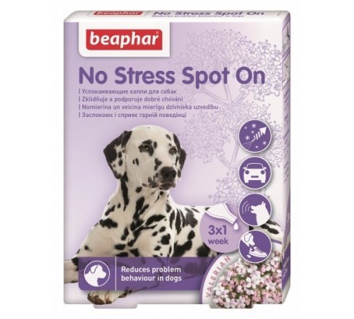 Антистрес краплі для собак (NO STRESS SPOT ON DOG) 3 пип.	,