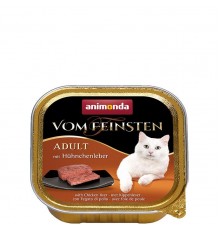 Animonda Vom Feinsten Adult with Chicken liver - консерви для котів, з курячою печінкою 100г