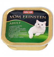 Animonda Vom Feinsten Adult with Turkey Rabbit - консерви для котів, з індичкою і кроликом 100г