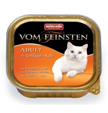 Animonda Vom Feinsten Adult with Poultry Veal - консерви для котів, з птахом і телятиною 100г
