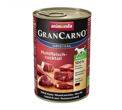 Animonda GranCarno Adult Multi-Meat Cocktail - консерви для собак, мультим'ясний коктейль 400г