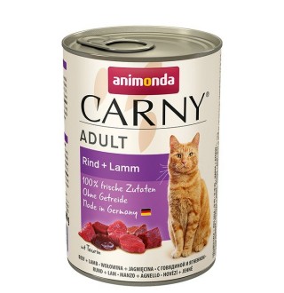 Animonda Carny Adult Beef Lamb - консерви для котів, яловичина-ягня 400г