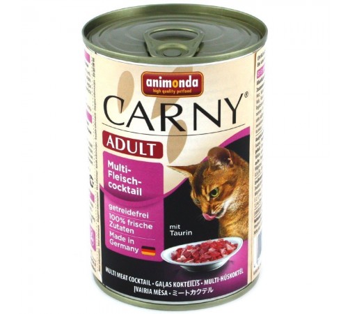 Animonda Carny Adult Multi Meat Cocktail - консерви для котів, мультим'ясний коктейль 400г