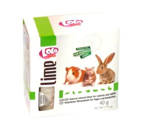 Lolopets мінеральний камінь для гризунів-кальцій 40гр LO-71056