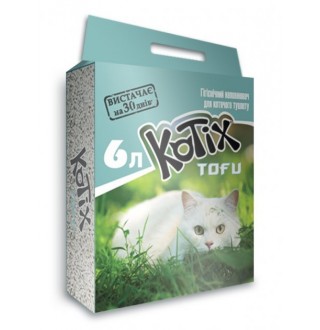 KOTIX TOFU Classic, Наповнювач для котів 6L (6шт/ящ)