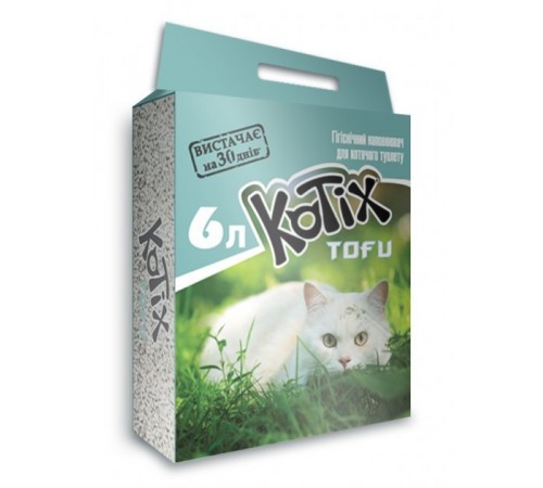 KOTIX TOFU Classic, Наповнювач для котів 6L (6шт/ящ)