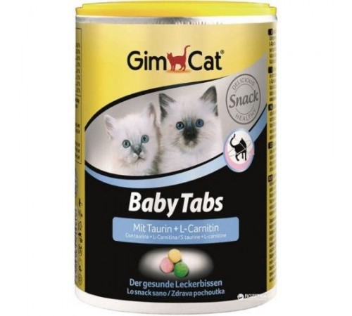 GimCat BABY-TABS  Для укріплення імунітету та здорового розвитку кошенят 240т.