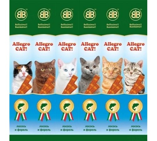 Аllegro Cat ковбаски для котів с лососем и форелью 6х5 гр.