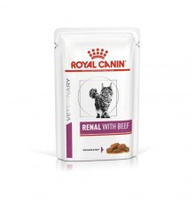 Royal Canin Renal with Beef Feline - вологий корм, ветеринарна дієта для котів, ниркова недостатність, 0,085кг