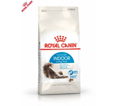 Royal Canin Indoor Longhair - сухий корм для довгошерстних дорослих котів що мешкають у приміщенні, 2кг