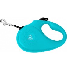 CoLLaR Повідець-рулетка для собак, розмір L, 50 кг, 5 м, стрічка. блакитний