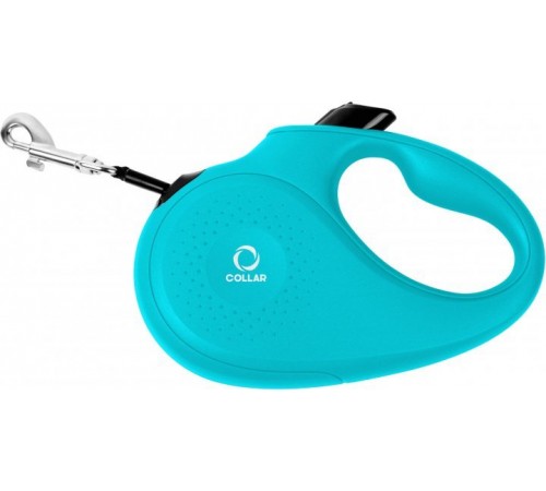 CoLLaR Повідець-рулетка для собак, розмір L, 50 кг, 5 м, стрічка. блакитний