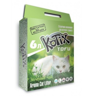 KOTIX TOFU Green Tea, Наповнювач для котів, 6L (6шт/ящ)