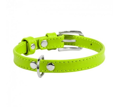 CoLLaR GLAMOUR Нашийник без прикрас (шир.9мм, довж.19-25см) зелений
