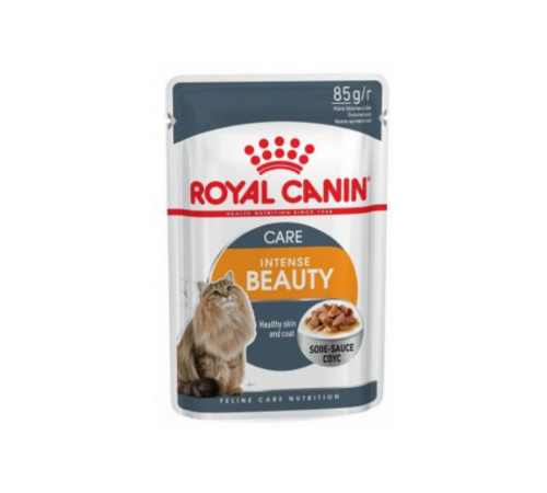 Royal Canin Intense Beauty Care in gravy - вологий корм для дорослих котів, підтримка здоров’я шкіри та краси шерсті, 0,085кг
