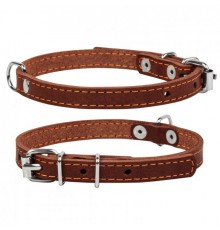 CoLLaR Нашийник одинарний (ширина 14мм, довжина 27-35см) коричневий