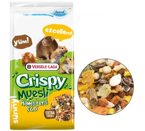 VL Crispy Muesli ХОМ'ЯК (Hamster&Cо) зернова суміш для хом'яків,щурів, мишей,піщанок, 1кг (617212 )