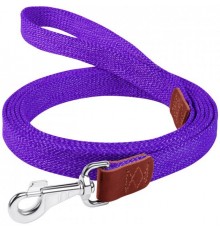 CoLLaR Повідець з бавовняної стрічки  (шир. 20мм, довж. 300см) фіолетовий