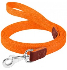 CoLLaR Повідець з бавовняної стрічки кольоровий (шир. 35мм, довж. 300см) помаранчевий