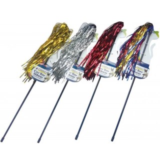 CROCI Іграшка для котів Дражнилка кольорова локшина, 46 см, 4шт/уп (ціна за 1шт)