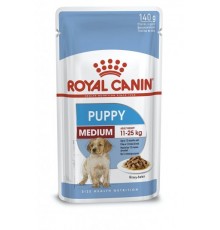 Royal Canin Medium Puppy - вологий корм для цуценят середніх порід, шматочки в соусі, 0,140кг