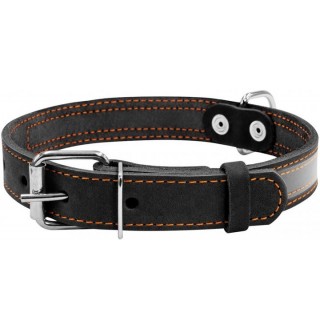CoLLaR Нашийник зі світловідбиваючою стрічкою (шир.20мм, довж.32-40см) чорний