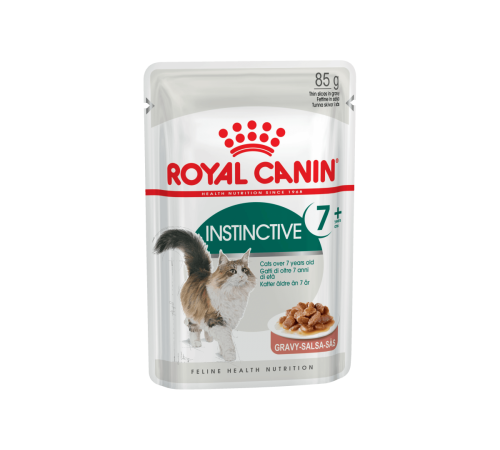 Royal Canin Instinctive 7 - вологий корм для котів від 7 років, тонкі шматочки в соусі, 0,085кг