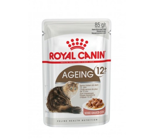 Royal Canin Ageing 12 - вологий корм для котів старше 12 років, м'які шматочки в соусі, 0,085кг
