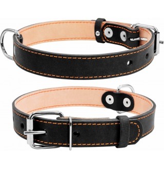 CoLLaR Нашийник подвійний (ширина 25мм, довжина 38-50см) чорний