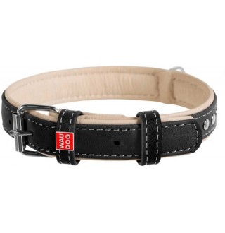 CoLLaR SOFT Нашийник  з металевої прикрасою, чорний верх (ширина 15мм, довжина 27-36см)