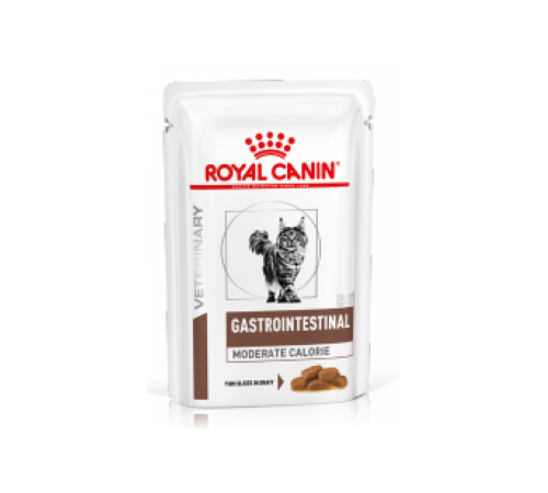 Royal Canin Gastro Intestinal Moderate Calorie Feline Pouches - вологий корм, ветеринарна дієта для котів при порушенні травлення, 0,085кг