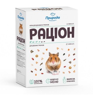 Природа Рацион корм для мелких гризунов 1,5кг