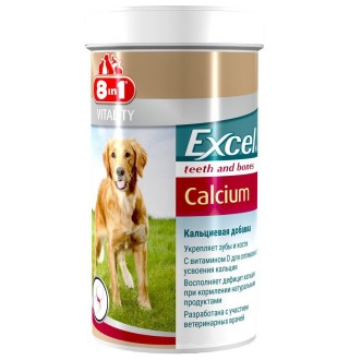 8 in 1 Excel Calcium. Кальцій для зубів та кісток собак 300ml/470таб