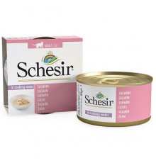 Schesir ЛОСОСЬ в натур. стилі (SalmonNatural) консерви для котів, банка, 85г (C170) (750150х14шт)