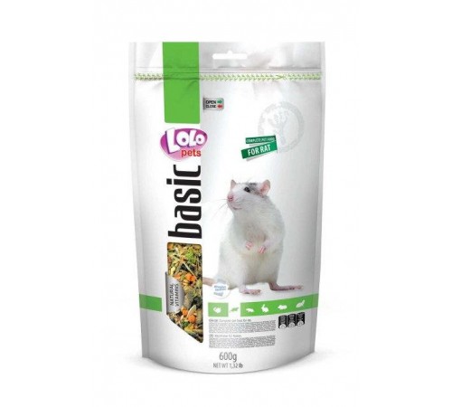 Lolopets DOYPACK повнораційний корм для декоративних щурів 600гр. LO-70154