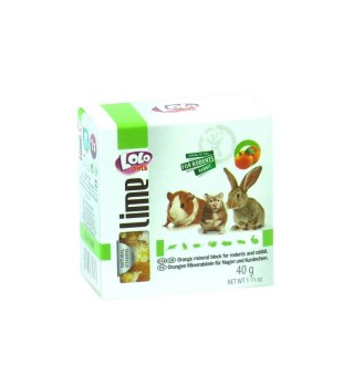 Lolopets мінеральний камінь для гризунів-апельсин 40гр. LO-71057