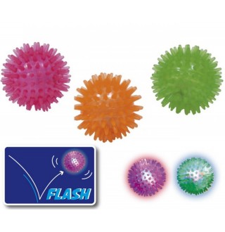 CROCI Іграшка для собак М'яч-їжак, с LED, силікон, 5см, 30шт/уп (ціна за 1шт)