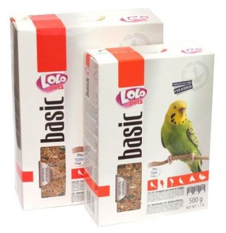 Lolopets повнораційний корм для хвилястих папуг 500гр. LO-72100