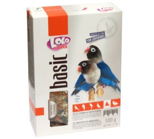 Lolopets повнораційний корм для НЕРАЗЛУЧНИКІВ 500гр. LO-72600