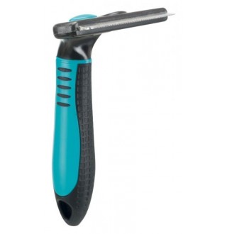 TRIXIE Гребінець-граблі металеві для собак (пластикова ручка) 8х14см TX-24173