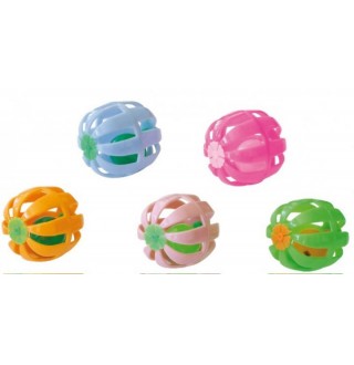 CROCI Іграшка для котів М'яч-клітина з дзвінком, Д=4см, 40шт/уп (ціна за 1шт)