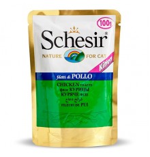 Schesir ФІЛЕ КУРКИ ДЛЯ КОШЕНЯТ (ChickenFilletKitten) консерви для кошенят,пауч,100г,C576 (751041х20шт)